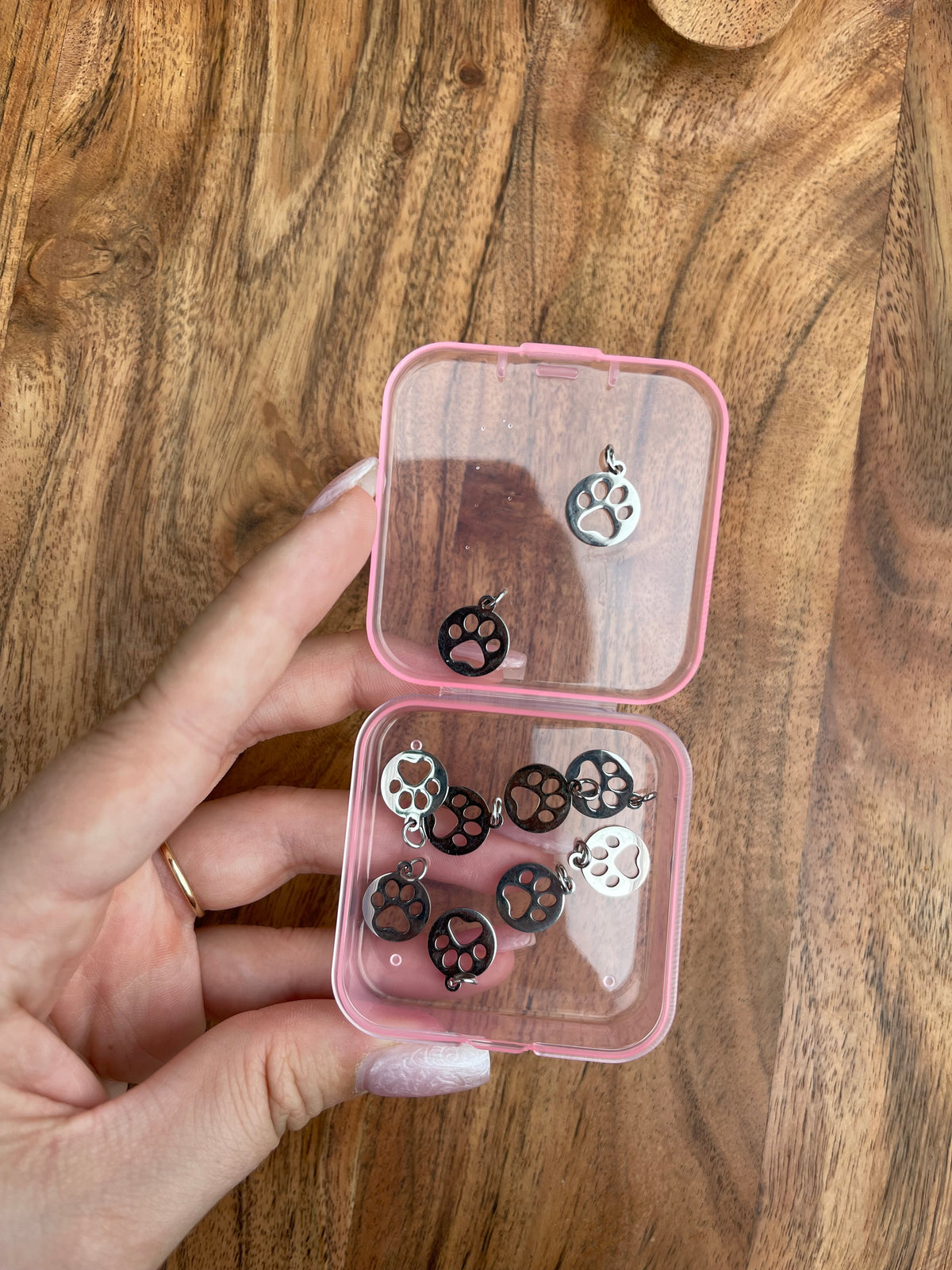 silver paw prints