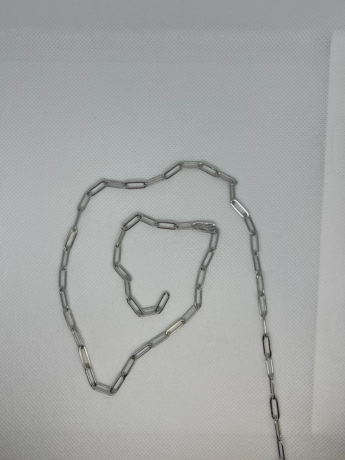 silver paperclip chain
