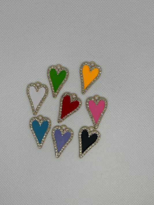 Colorful Rhinestone Heart