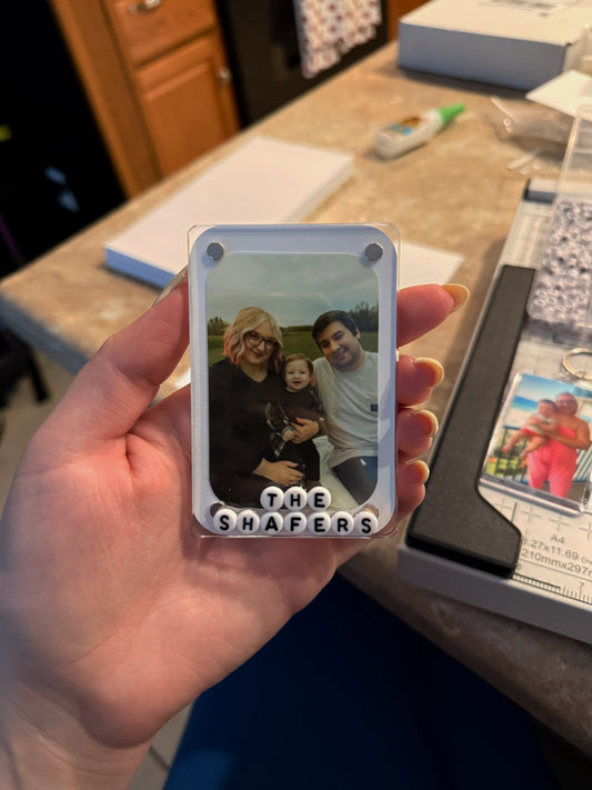 custom photo car visor clip