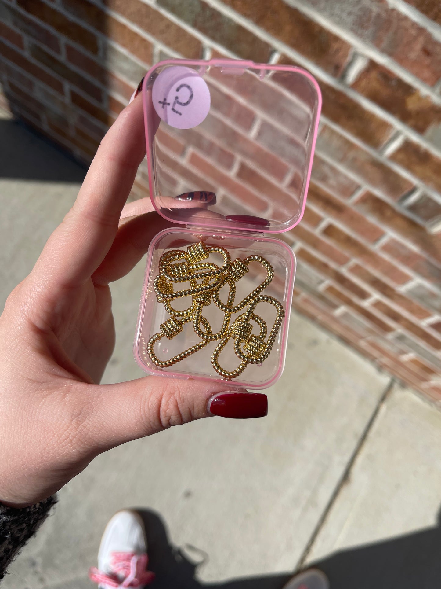 Gold Twist Carabiner