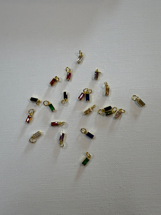 gold dangle rhinestones