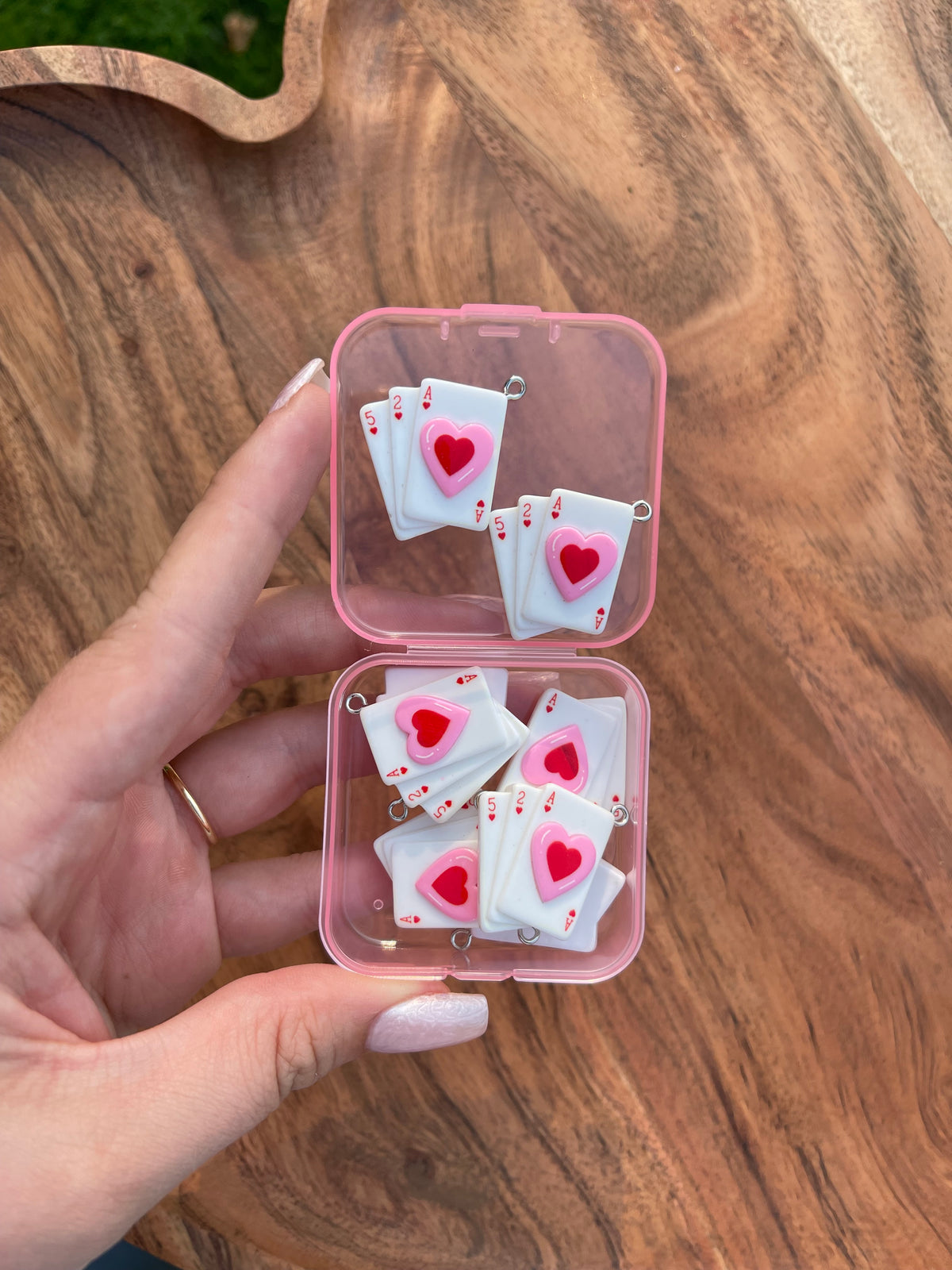 pop of pink playing cards