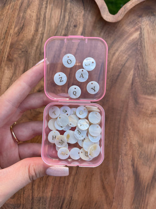 natural pearl letters