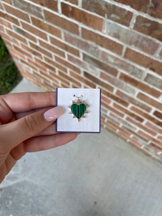 green and gold heart