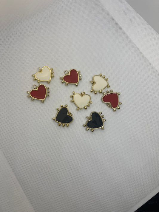 red/white/black hearts
