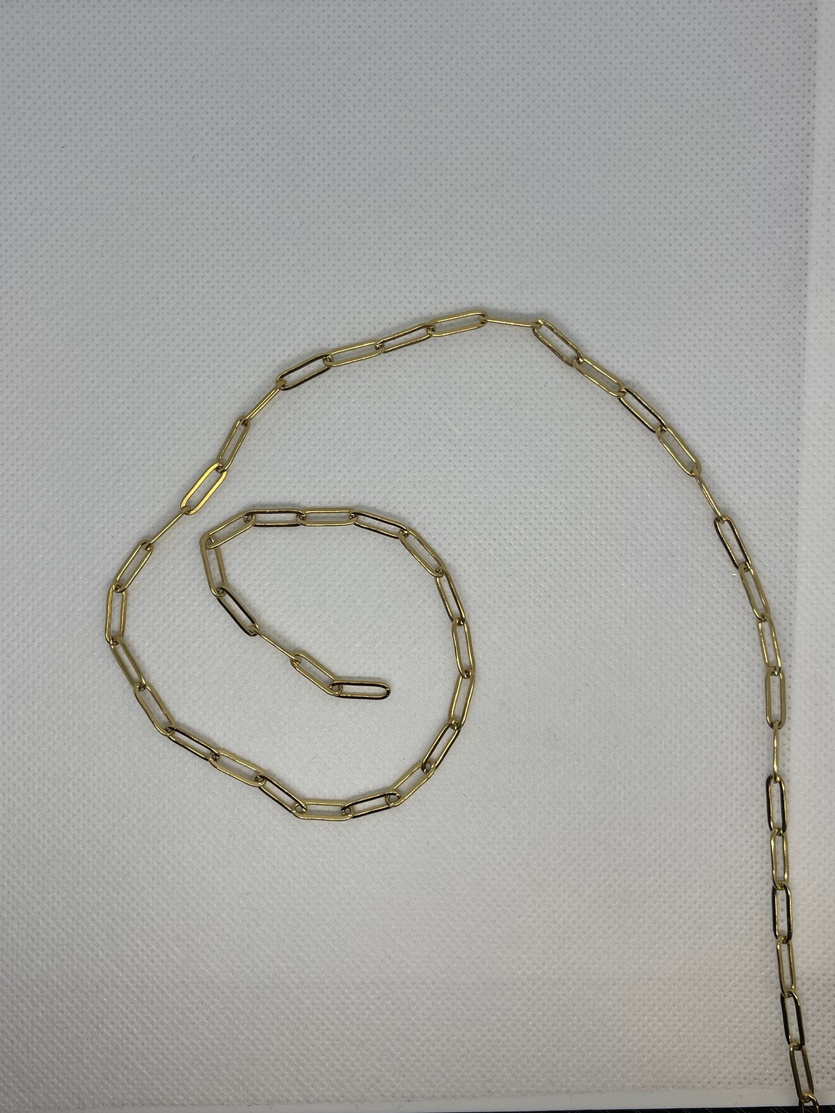 gold paperclip chain