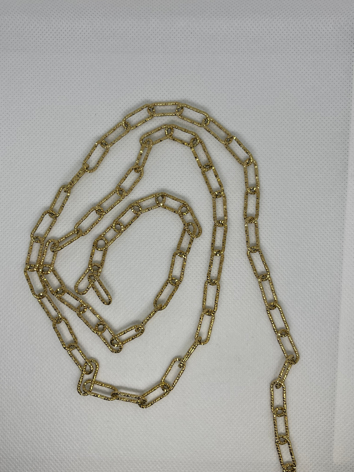 chunky gold paperclip chain